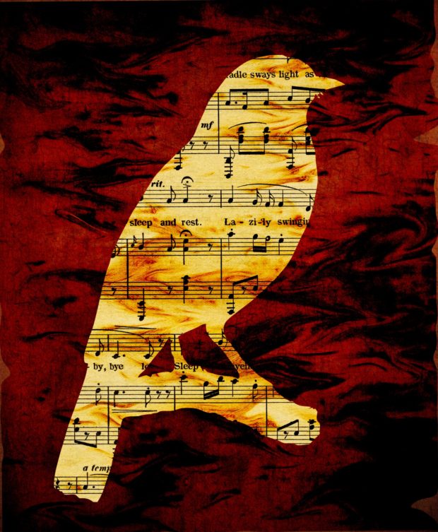 musical-notes-bird-silhouette